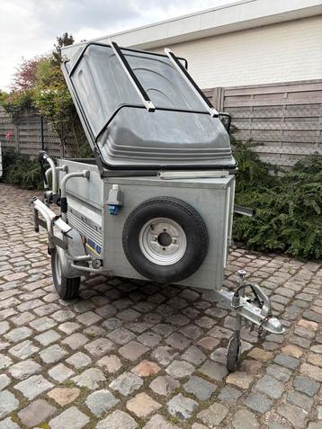 Te huur: Bagageaanhangwagen met fietsendrager, Enlèvement