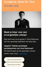 2x Yungblud Idols Tour - Vorst - Zitplaatsen, Tickets en Kaartjes, Twee personen, Oktober, Rock of Poprock