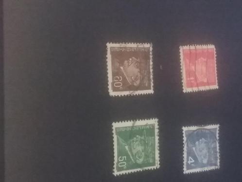 4 gestempelde postzegels Duitsland, Postzegels en Munten, Postzegels | Europa | Duitsland, Gestempeld, Overige periodes, Verzenden