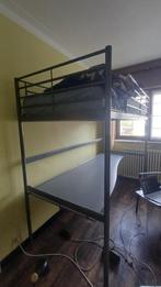 Grijze Hoogslaper van Ikea, Ophalen, 100 cm, Eenpersoons, 210 cm