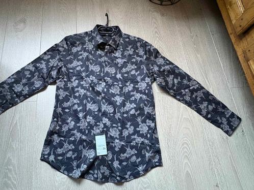 Stijlvol herenhemd CA mt Large, Kleding | Heren, Overhemden, Nieuw, Halswijdte 41/42 (L), Zwart, Ophalen of Verzenden