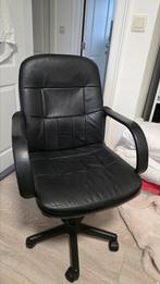 Bureaustoel Leer in hoogte verstelbaar en draaibaar, Zakelijke goederen, Kantoor en Winkelinrichting | Kantoormeubilair en Inrichting