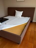 Stoffen bed met dubbele lattenbodem, Enlèvement, Comme neuf