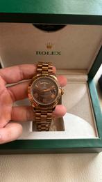 Rolex Day Date Rose Gold bruin dial 36mm, Ophalen, Nieuw, Rolex