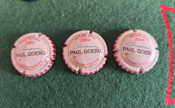 Lot van 3 capsules Paul Goerg, Verzamelen, Overige Verzamelen, Zo goed als nieuw, Ophalen of Verzenden