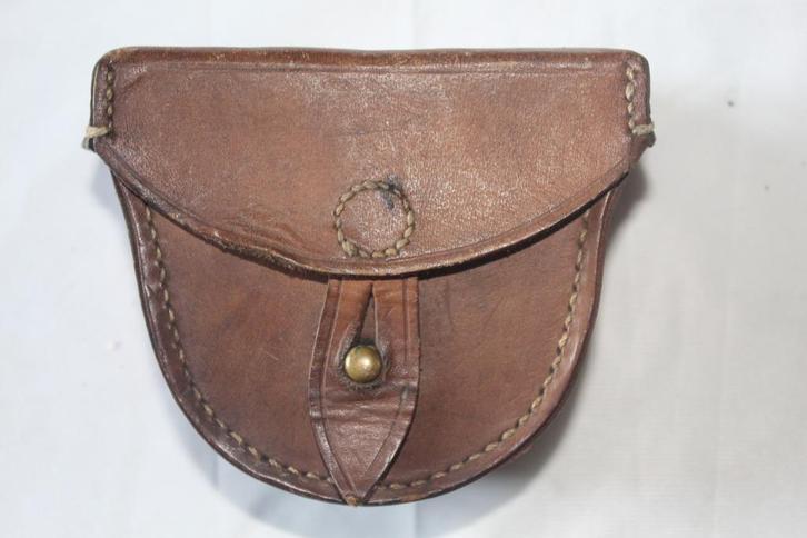 Lederen tasje voor mortier WOII, Verzamelen, Militaria | Tweede Wereldoorlog, Landmacht, Overige typen, Ophalen of Verzenden