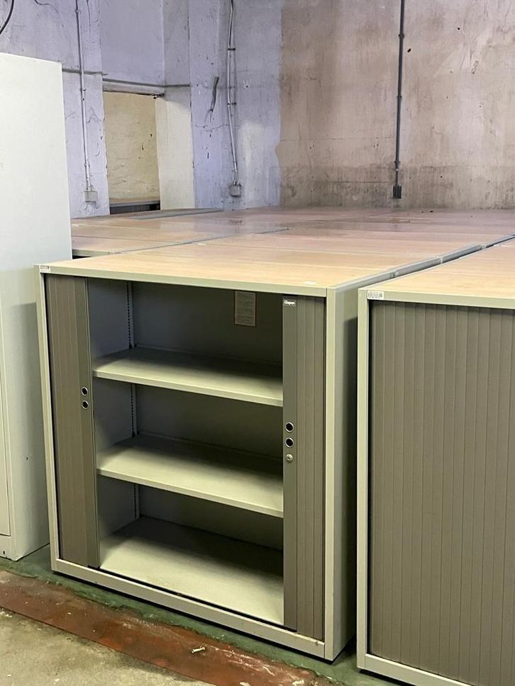 Superbe armoire métallique Gispen à volet 120x120cm, Huis en Inrichting, Kasten | Roldeurkasten en Archiefkasten, Zo goed als nieuw