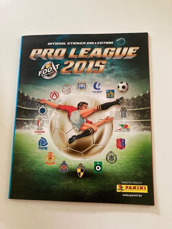 GEZOCHT panini stickers Pro league2015, Verzamelen, Stickers, Zo goed als nieuw, Sport, Ophalen of Verzenden