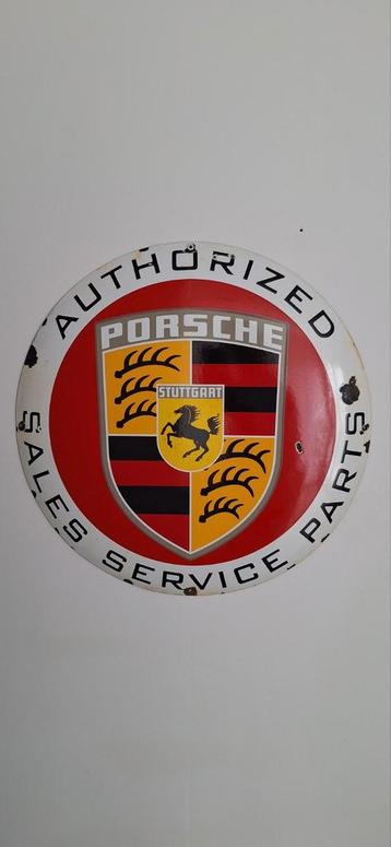 geëmailleerde PORSCHE reclame bord beschikbaar voor biedingen