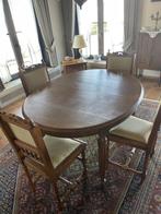 Antieke tafel met 4 stoelen, Ophalen