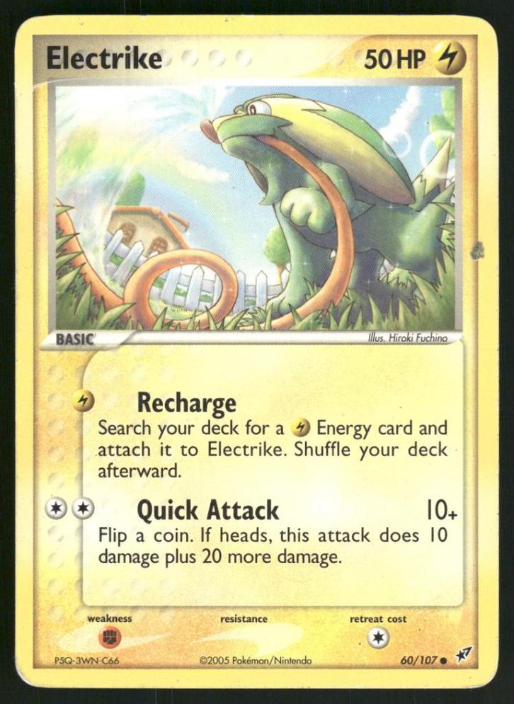 Electrike 60/107 - Deoxys (EX), Hobby en Vrije tijd, Verzamelkaartspellen | Pokémon, Gebruikt, Verzenden