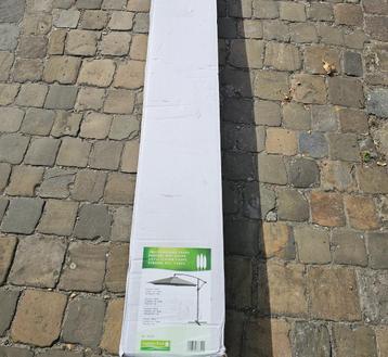 Garden Plus luxe zweefparasol 3x3 m grijs beschikbaar voor biedingen