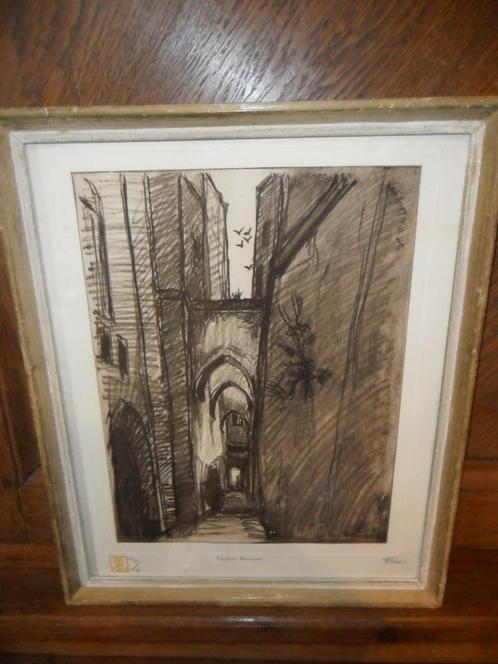 Ets van Jehan (Brussel 1888-Linkebeek 1961), Antiek en Kunst, Kunst | Etsen en Gravures, Ophalen of Verzenden