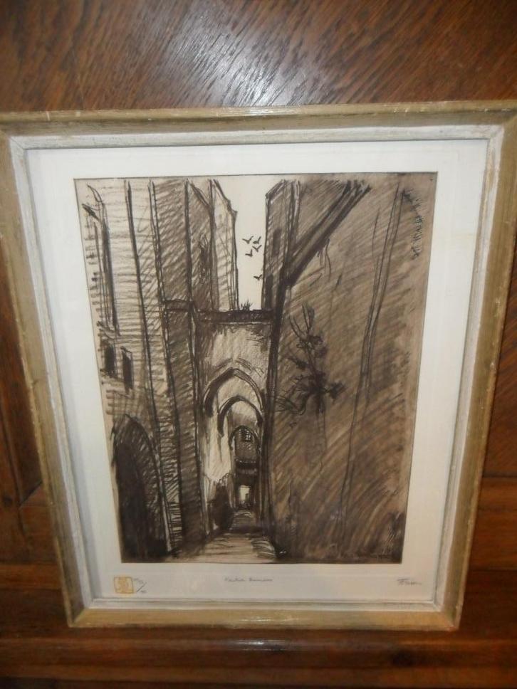 Ets van Jehan (Brussel 1888-Linkebeek 1961), Antiek en Kunst, Kunst | Etsen en Gravures, Ophalen of Verzenden