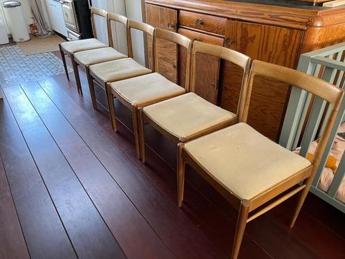 vintage Lübke Duits design jaren60 stoelen/tafel eetkamerset, Huis en Inrichting, Tafels | Eettafels, Gebruikt, 50 tot 100 cm