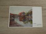 MECHELEN / MALINES: La Dyle et les dobbelhuizen - aquarelle, Ophalen of Verzenden, Voor 1920, Gelopen, Antwerpen