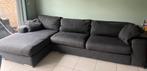 Zetel antraciet, Huis en Inrichting, Ophalen, Gebruikt, Hoekbank, 300 cm of meer