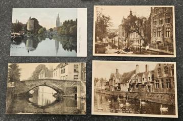 Brugge : 4 oude postkaarten beschikbaar voor biedingen