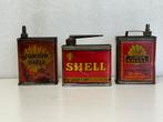 Bidons d'huile SHELL Junior, Collections, Emballage, Utilisé, Enlèvement ou Envoi