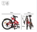 B'TWIN  folding bike  : Vélo Pliant B'TWIN Rouge, Comme neuf, Autres marques, 14 à 16 pouces, Enlèvement