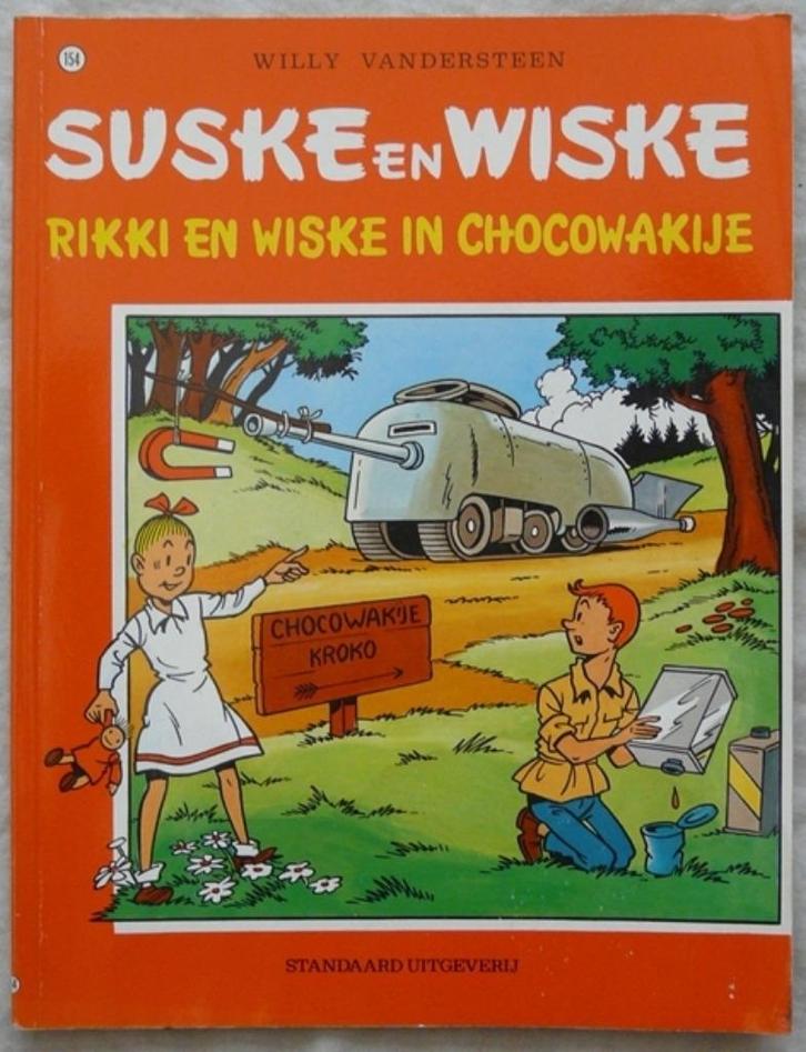 Suske en Wiske, Rikki En Wiske In Chocowakije, Nr.154, 1999., Boeken, Stripverhalen, Gelezen, Eén stripboek, Ophalen of Verzenden