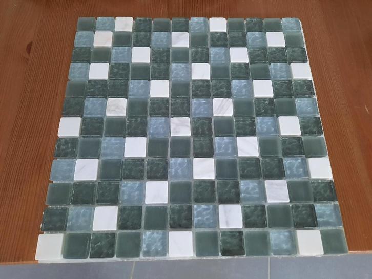 Mozaïektegels (5 stuks) nieuw, Doe-het-zelf en Bouw, Tegels, Nieuw, Wandtegels, Overige materialen, 20 tot 40 cm, 20 tot 40 cm