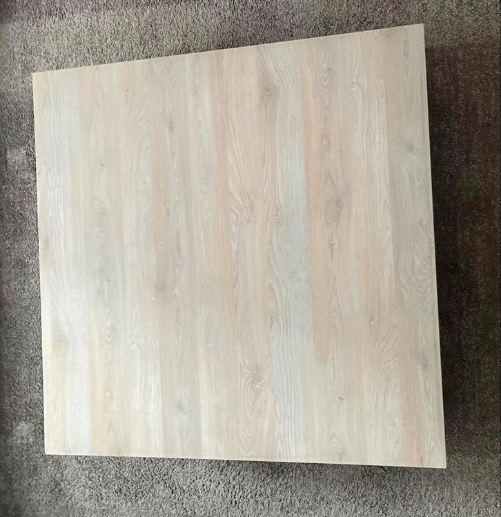 Salontafel Vlaamse eik – 110 x 110 cm – Cottage stijl, Huis en Inrichting, Tafels | Salontafels, Zo goed als nieuw, Vierkant, Ophalen