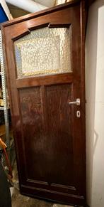 2 Anciennes portes en pin - maison bruxelloise 1930, Doe-het-zelf en Bouw, Deuren en Vliegenramen, 80 tot 100 cm, Minder dan 200 cm