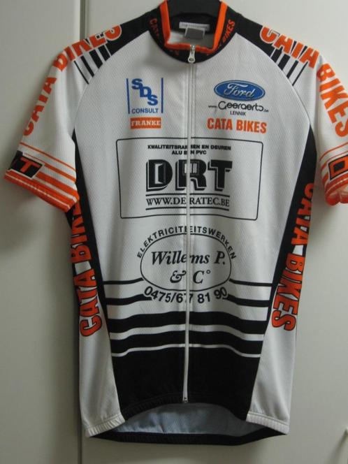 Wielertrui met korte mouwen Cata Bikes van Vermarc, M, Kleding | Heren, Sportkleding, Zo goed als nieuw, Wit, Ophalen of Verzenden