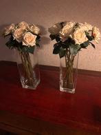 Vazen met rozen, Ophalen, Glas