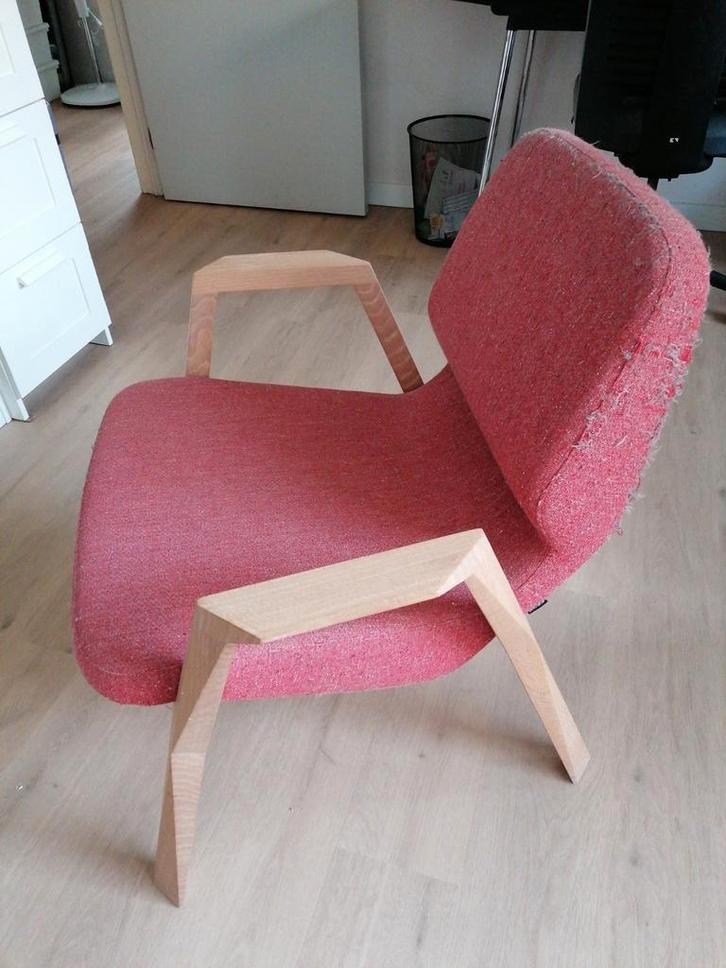 Design fauteuil Prostoria model Oblique, Huis en Inrichting, Fauteuils, Gebruikt, Ophalen