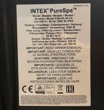 Jacuzzi INTEX, Enlèvement, Utilisé, Tapis de sol, Gonflable