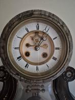 Klok voor schouw, schouwarmatuur, zwarte steen, Ophalen