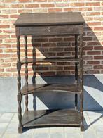 Vintage hoge etagère donkerbruin, Enlèvement, Utilisé