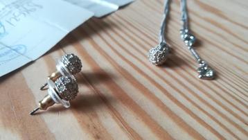 Collier et boucles d'oreille Swarovski, Enlèvement ou Envoi, Neuf, Bijou ou Montre