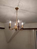 Klassieke Kroonluchter - Goudkleurig - 5 Lichtpunten, Ophalen, Gebruikt, Klassiek, Vintage, Chique, Metaal