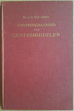 Onverenigbaarheid van geneesmiddelen - C.G. van Arkel - 1958, Livres, Santé, Diététique & Alimentation, Maladie et Allergie, Comme neuf