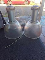 2 industriële design lampen, Metaal, Ophalen