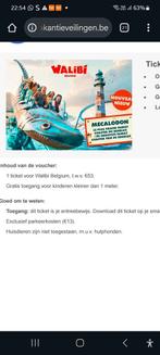 2 tickets Walibi België, Tickets en Kaartjes