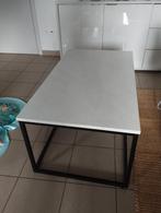 Salontafel wit kunststof blad in marmerpatroon, Huis en Inrichting, Ophalen, Zo goed als nieuw