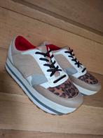 Sneakers Zara leopard 37, Kleding | Dames, Ophalen of Verzenden, Zo goed als nieuw, Wit