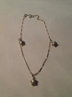 echt zilveren armband met zilveren sterbedeltjes, Nieuw, Ophalen of Verzenden, Met bedels of kralen, Zilver