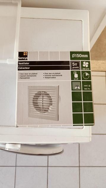 Ventilateur de salle de bain (ventilation), Electroménager, Enlèvement ou Envoi, Neuf, Ventilateur de plafond