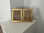2 gouden fotokaders, Maison & Meubles, Accessoires pour la Maison | Cadres, Comme neuf, Bois, Moins de 50 cm, Moins de 50 cm