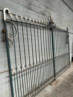 Prachtige oude vol smeedijzeren zware dubbele poort hekken, Jardin & Terrasse, Portes de jardin, Enlèvement, Utilisé, Portail battant