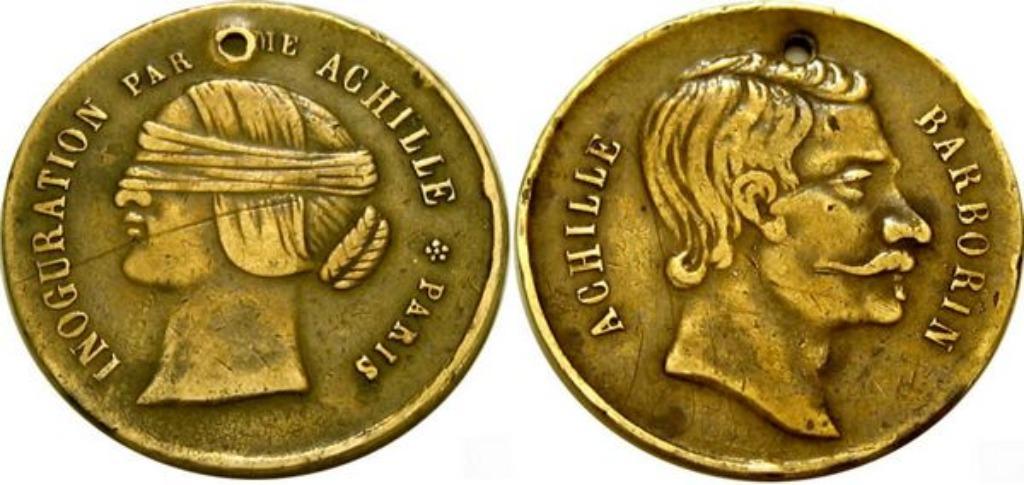 Jeton publicitaire Achille Barborin, Enlèvement ou Envoi, France