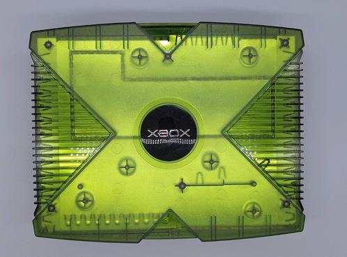 XBOX - Original - Translucent Green, Consoles de jeu & Jeux vidéo, Consoles de jeu | Xbox Original, Utilisé, Avec 2 manettes, Cristal/Transparent