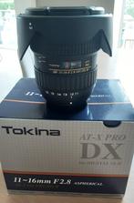 Objectif Tokina AT-X Pro DX 11-16 F 2.8 bague Nikon, Comme neuf, Objectif grand angle, Enlèvement