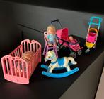Barbie kinderset en buggy hondjes, Ophalen, Zo goed als nieuw