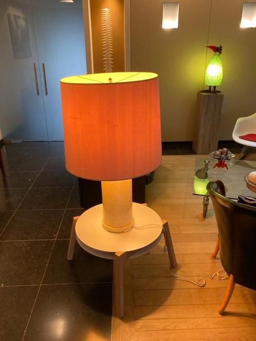 Prachtige tafellamp in ivoormozaiek, Huis en Inrichting, Lampen | Tafellampen, Zo goed als nieuw, 75 cm of meer, Overige materialen